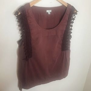 ODILLE Burgundy Girls Sleeveless blouse, size 12